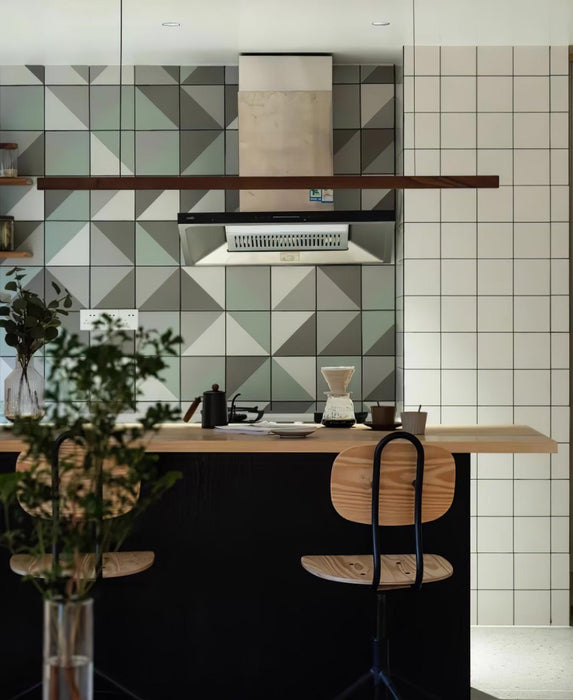 Linear Wooden Pendant Light-DWHOME