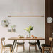 Linear Wooden Pendant Light-DWHOME
