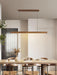 Linear Wooden Pendant Light-DWHOME