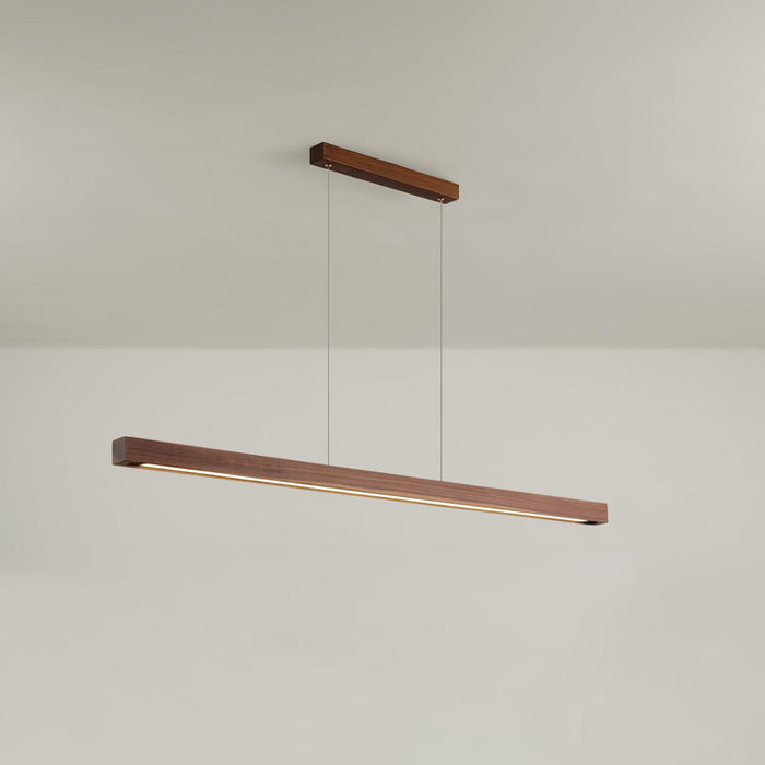 Linear Wooden Pendant Light-DWHOME