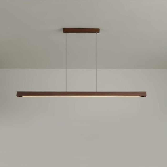 Linear Wooden Pendant Light-DWHOME
