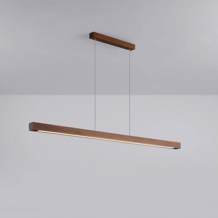 Linear Wooden Pendant Light-DWHOME