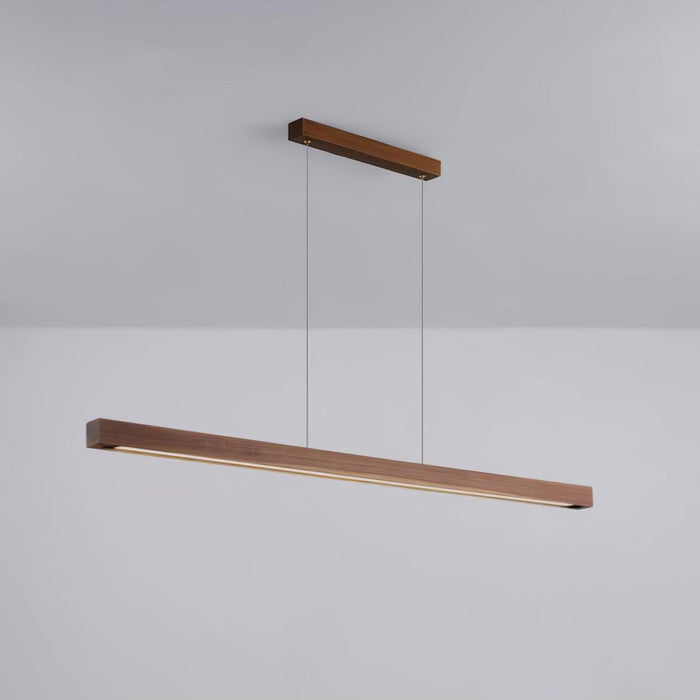 Linear Wooden Pendant Light-DWHOME