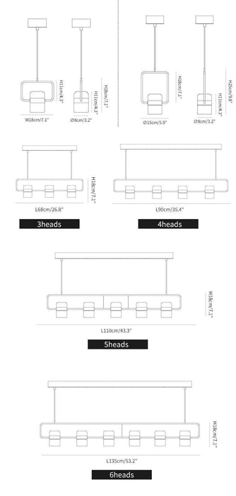 Adjustable Glass Pendant Light - DWHOME