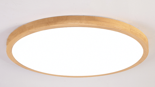 Linnea Scandinavian Slender Wooden Round Ceiling Light - DWHOME