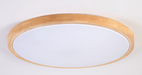 Linnea Scandinavian Slender Wooden Round Ceiling Light - DWHOME