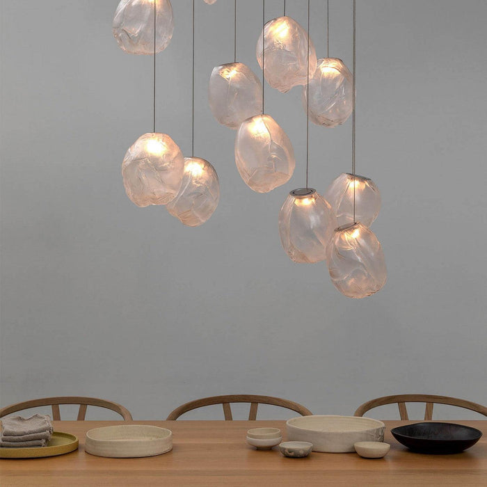 Liquid Glass Stone Pendant Light - DWHOME