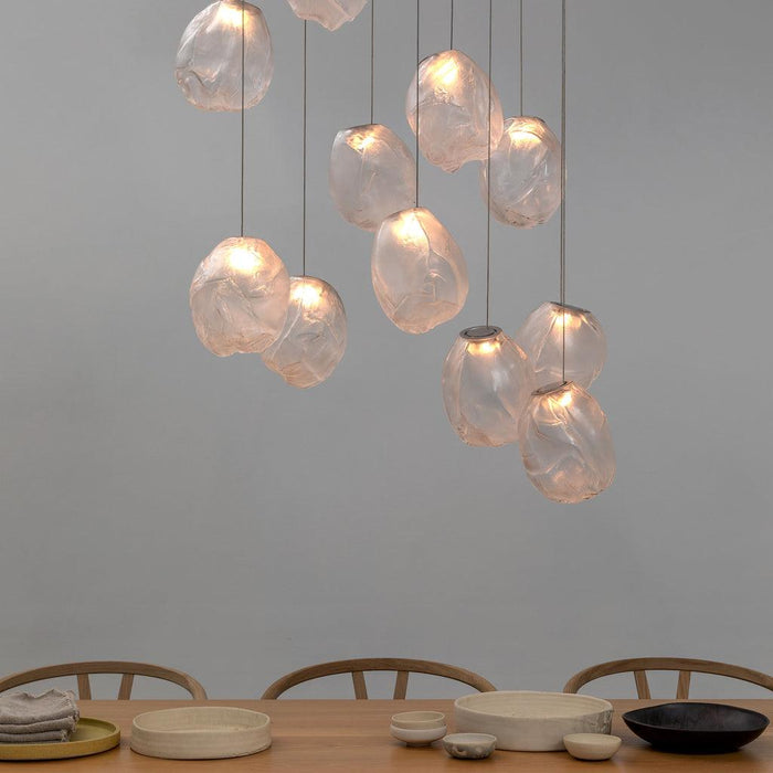 Liquid Glass Stone Pendant Light - DWHOME