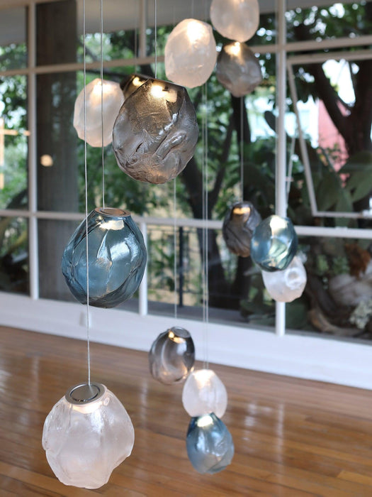 Liquid Glass Stone Pendant Light - DWHOME