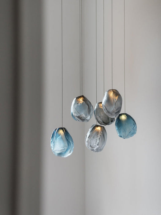 Liquid Glass Stone Pendant Light - DWHOME