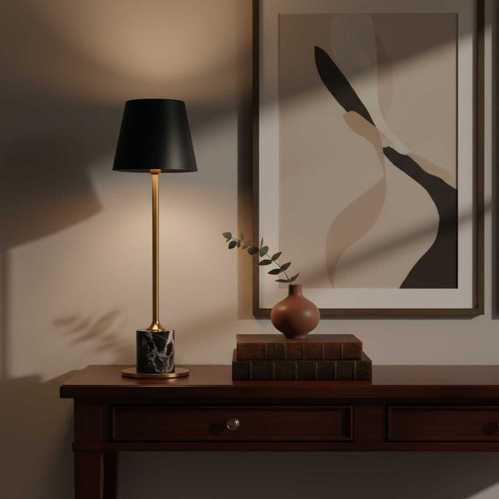 Lirio Mini Marble Table Lamp-DWHOME