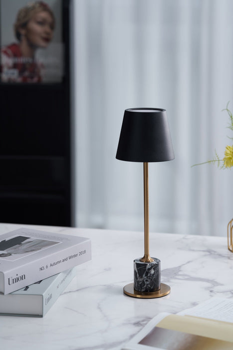 Lirio Mini Marble Table Lamp-DWHOME