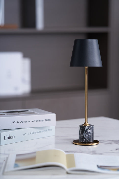 Lirio Mini Marble Table Lamp-DWHOME