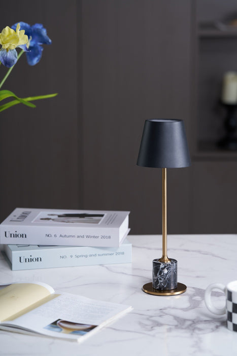 Lirio Mini Marble Table Lamp-DWHOME