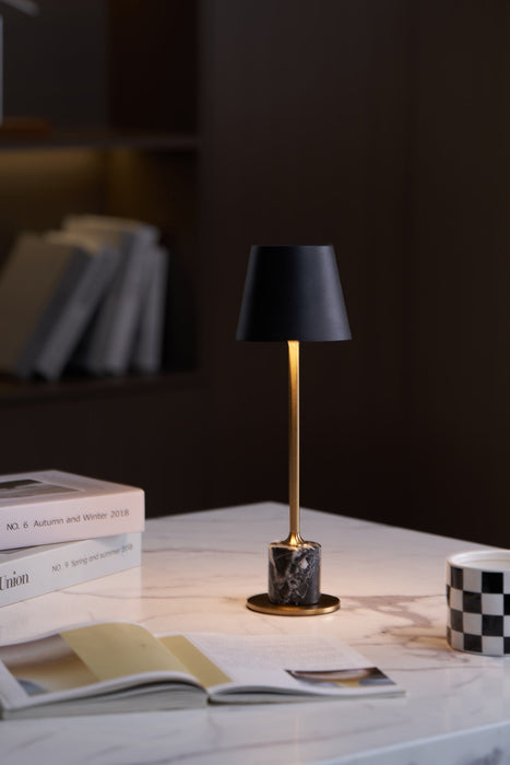 Lirio Mini Marble Table Lamp-DWHOME