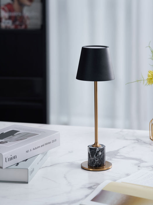 Lirio Mini Marble Table Lamp-DWHOME