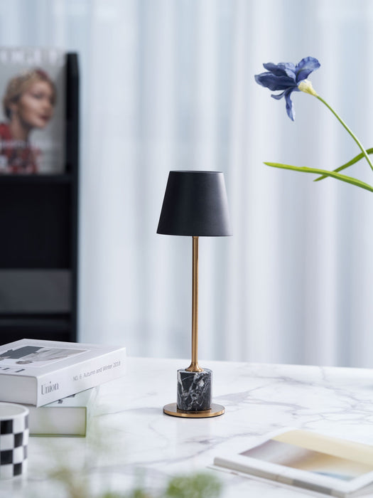 Lirio Mini Marble Table Lamp-DWHOME
