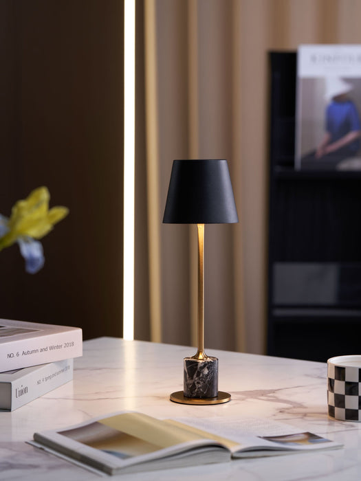 Lirio Mini Marble Table Lamp-DWHOME