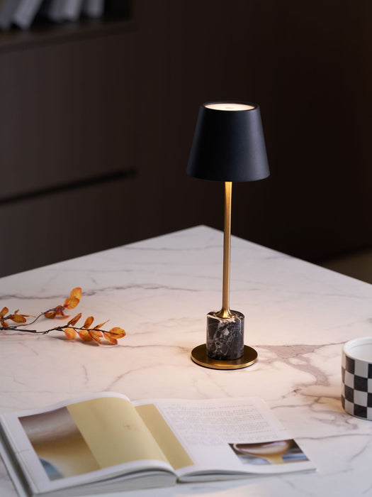 Lirio Mini Marble Table Lamp-DWHOME