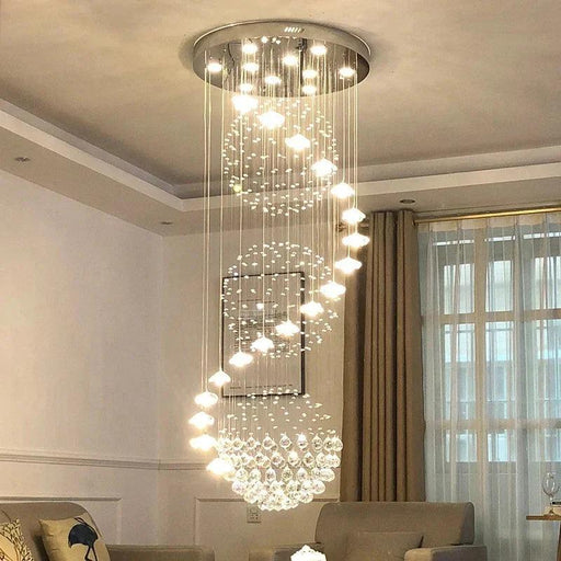 Lonas Large Foyer Crystal Chandelier-DWHOME