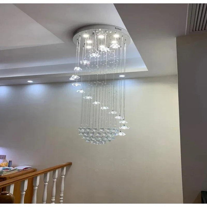 Lonas Large Foyer Crystal Chandelier-DWHOME