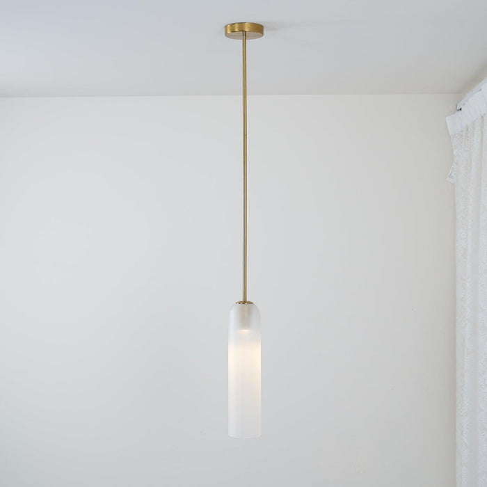Long Tube Glass Pendant Light - DWHOME