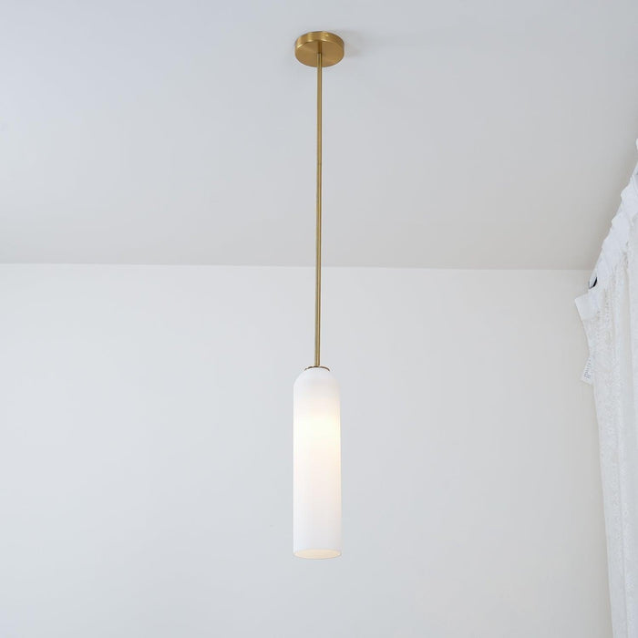 Long Tube Glass Pendant Light - DWHOME