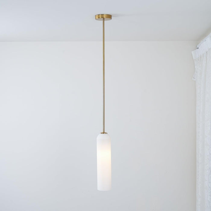 Long Tube Glass Pendant Light - DWHOME