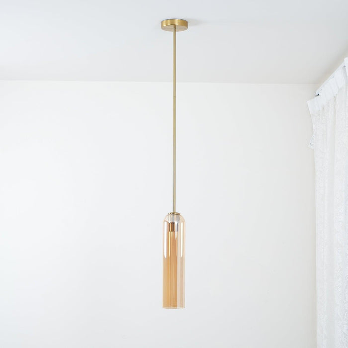Long Tube Glass Pendant Light - DWHOME