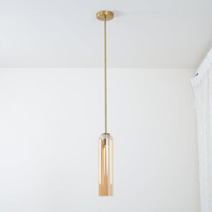 Long Tube Glass Pendant Light - DWHOME