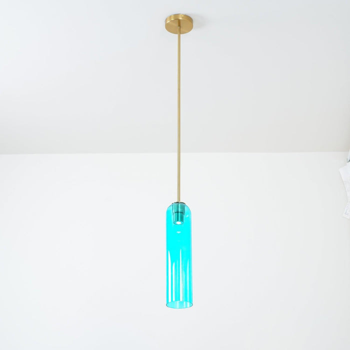 Long Tube Glass Pendant Light - DWHOME