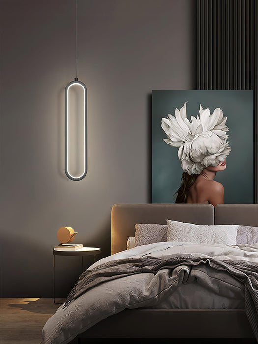 Long Oval LED Pendant Lamp - DWHOME