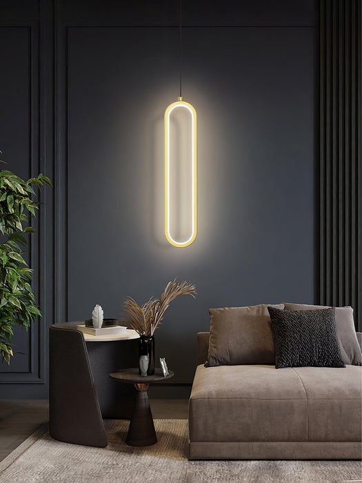 Long Oval LED Pendant Lamp - DWHOME