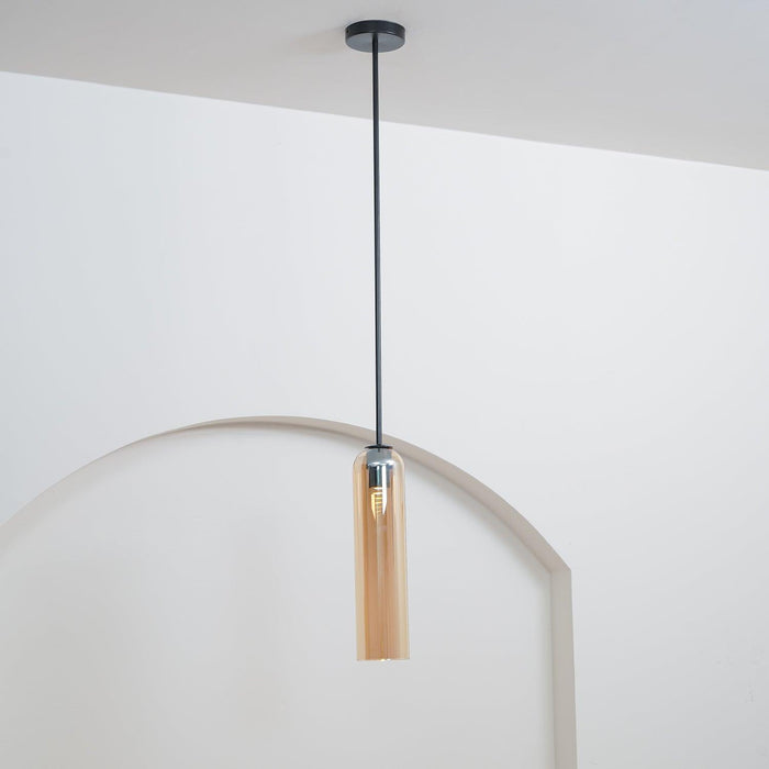 Long Tube Glass Pendant Light - DWHOME