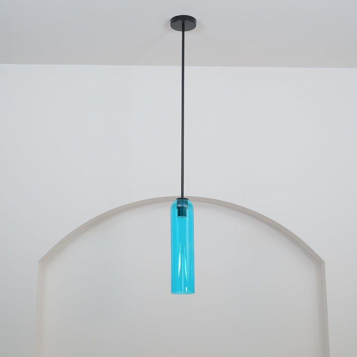 Long Tube Glass Pendant Light - DWHOME