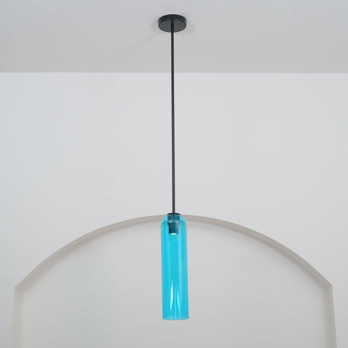 Long Tube Glass Pendant Light - DWHOME