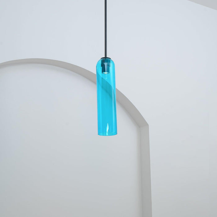 Long Tube Glass Pendant Light - DWHOME