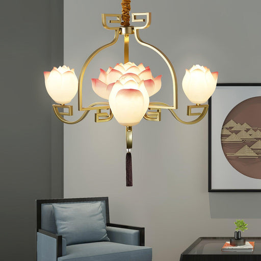 Lotus Bloom Chandelier-DWHOME