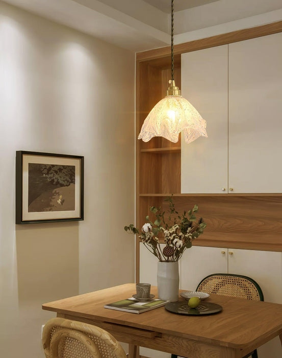 Lotus Crystal Small Pendant Light-DWHOME