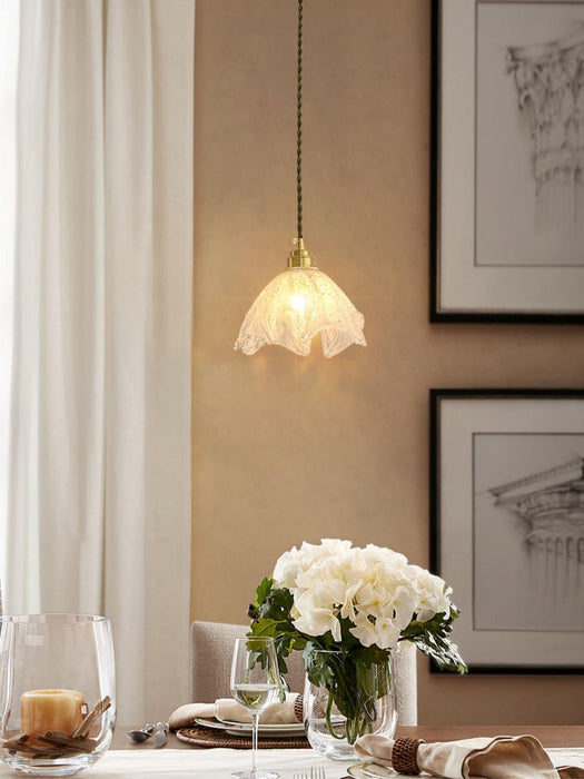 Lotus Crystal Small Pendant Light-DWHOME