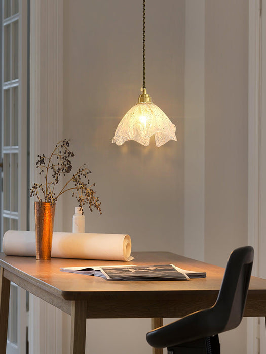 Lotus Crystal Small Pendant Light-DWHOME
