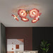 Lotus Leaf Glass Ceiling Lamp-DWHOME