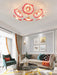 Lotus Leaf Glass Ceiling Lamp-DWHOME