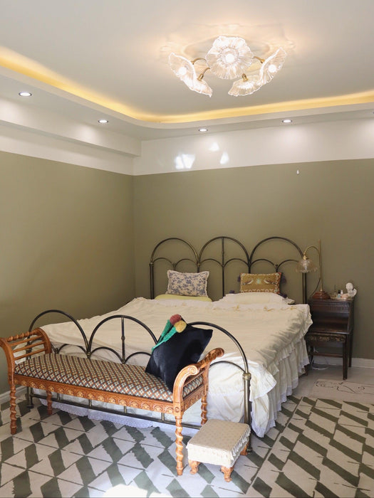 Lotus Leaf Glass Ceiling Lamp-DWHOME