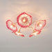 Lotus Leaf Glass Ceiling Lamp-DWHOME