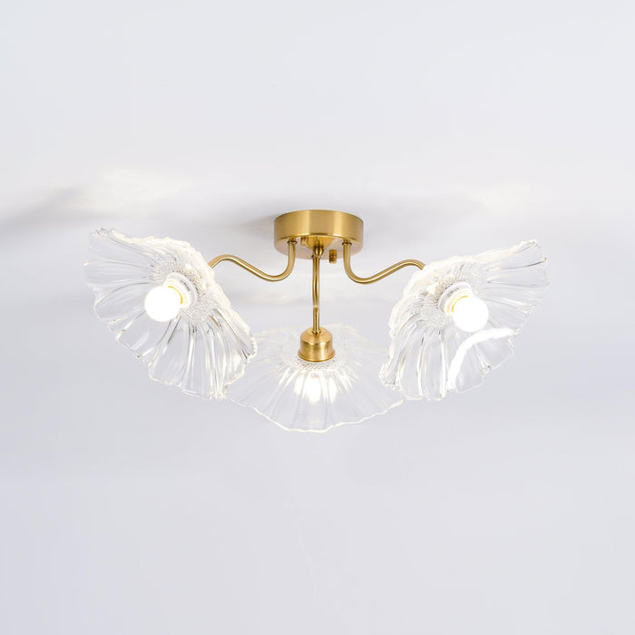 Lotus Leaf Glass Ceiling Lamp-DWHOME