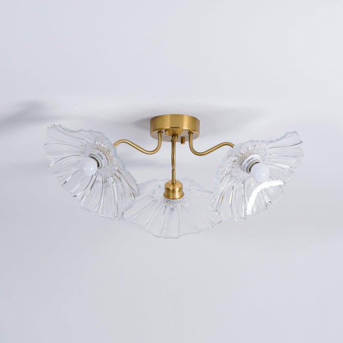 Lotus Leaf Glass Ceiling Lamp-DWHOME