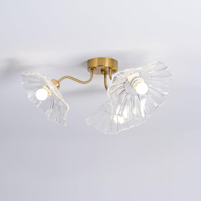 Lotus Leaf Glass Ceiling Lamp-DWHOME