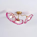 Lotus Leaf Glass Ceiling Lamp-DWHOME