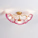 Lotus Leaf Glass Ceiling Lamp-DWHOME